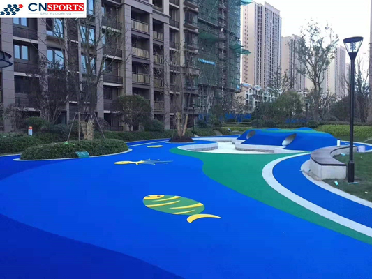 Jogging Track EPDM Rubber Flooring Yellow EPDM Playground Surface