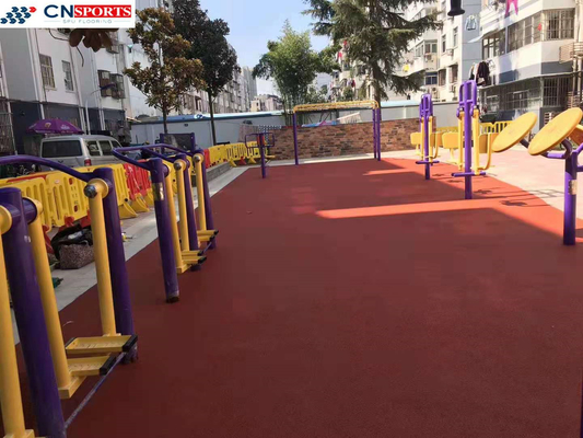 Jogging Track EPDM Rubber Flooring Yellow EPDM Playground Surface