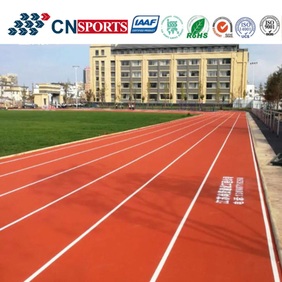 UV Resistance Outdoor Athletic Full PU Running Track With Iaaf Certificate