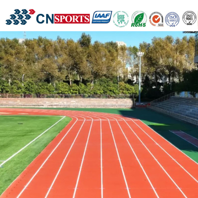 UV Resistance Outdoor Athletic Full PU Running Track With Iaaf Certificate