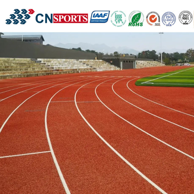 UV Resistance Outdoor Athletic Full PU Running Track With Iaaf Certificate