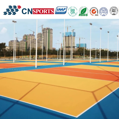 Eco Friendly High Rebound Customized Tennis Court Silicon PU Flooring With ITF