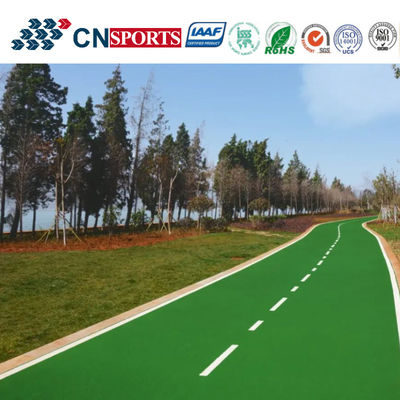 Environmental Protection Polyurethane Crystal Road Flooring Uvioresistant Colorful