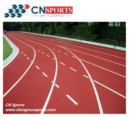 Red Strong Weatherability PU Runway Flooring Strong Wear Resistant