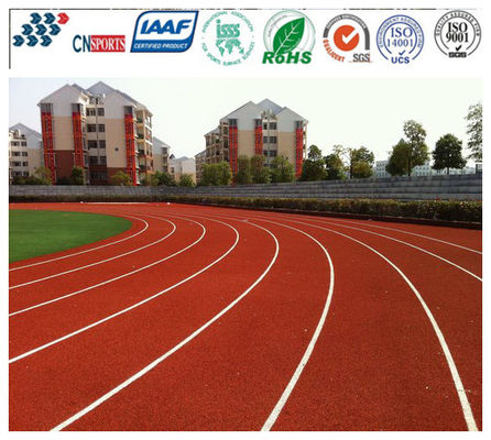 Red Strong Weatherability PU Runway Flooring Strong Wear Resistant