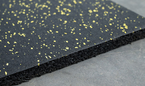 Anti Noise Rubber Gym Mats Square Shape Anti Vibration
