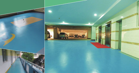 Green Crystal Uv Resistant Road Flooring For A Safe And Green Campus