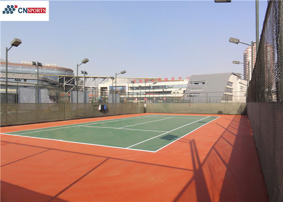 Both Cement and Asphalt base Silicon Polyurea Materials Tennis Court Flooring