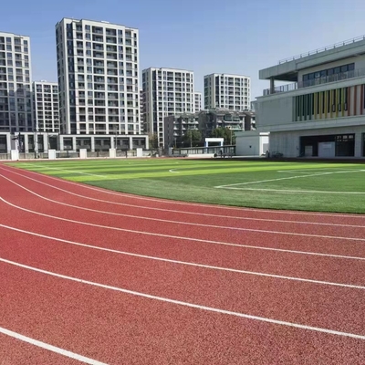 Non Toxic Polyurethane Outdoor Artificial Running Track Pollution Free Breathable