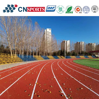 UV Resistance Outdoor Athletic Full PU Running Track With Iaaf Certificate