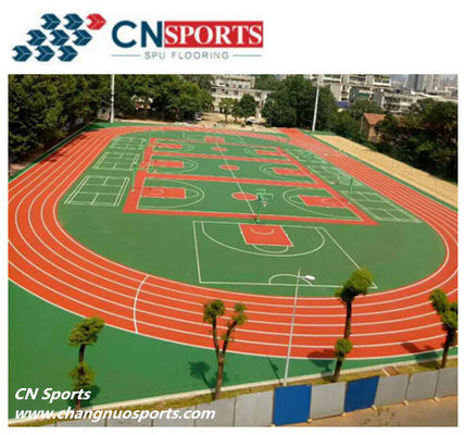 0.4Mpa Wear Resistant Synthetic Rubber Running Track For Stadium