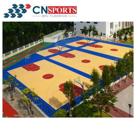 CN-S01 Tensile Elongation 95% Silicon PU Basketball Flooring Non Toxic